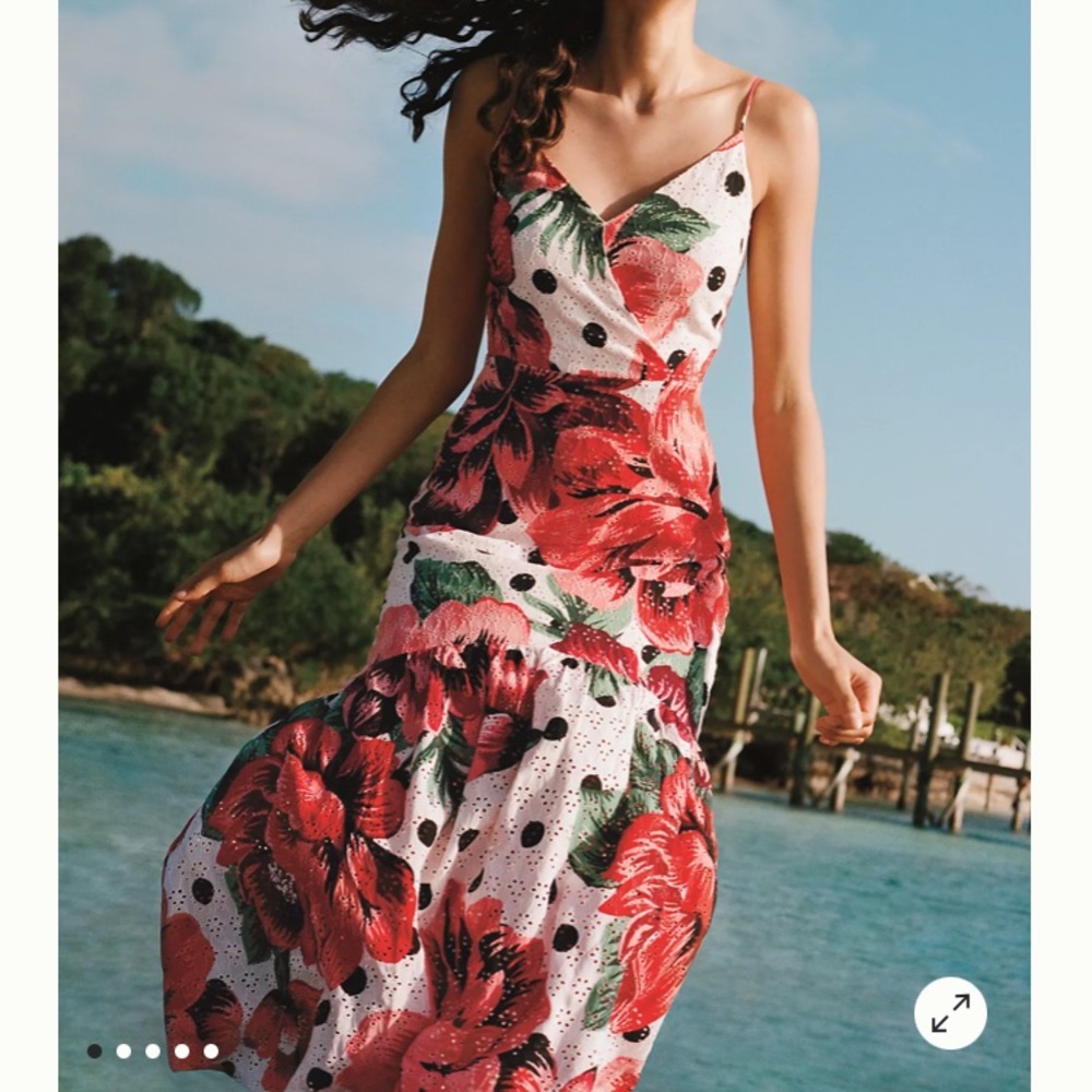 Farm Rio Riviera Eyelet Maxi Dress